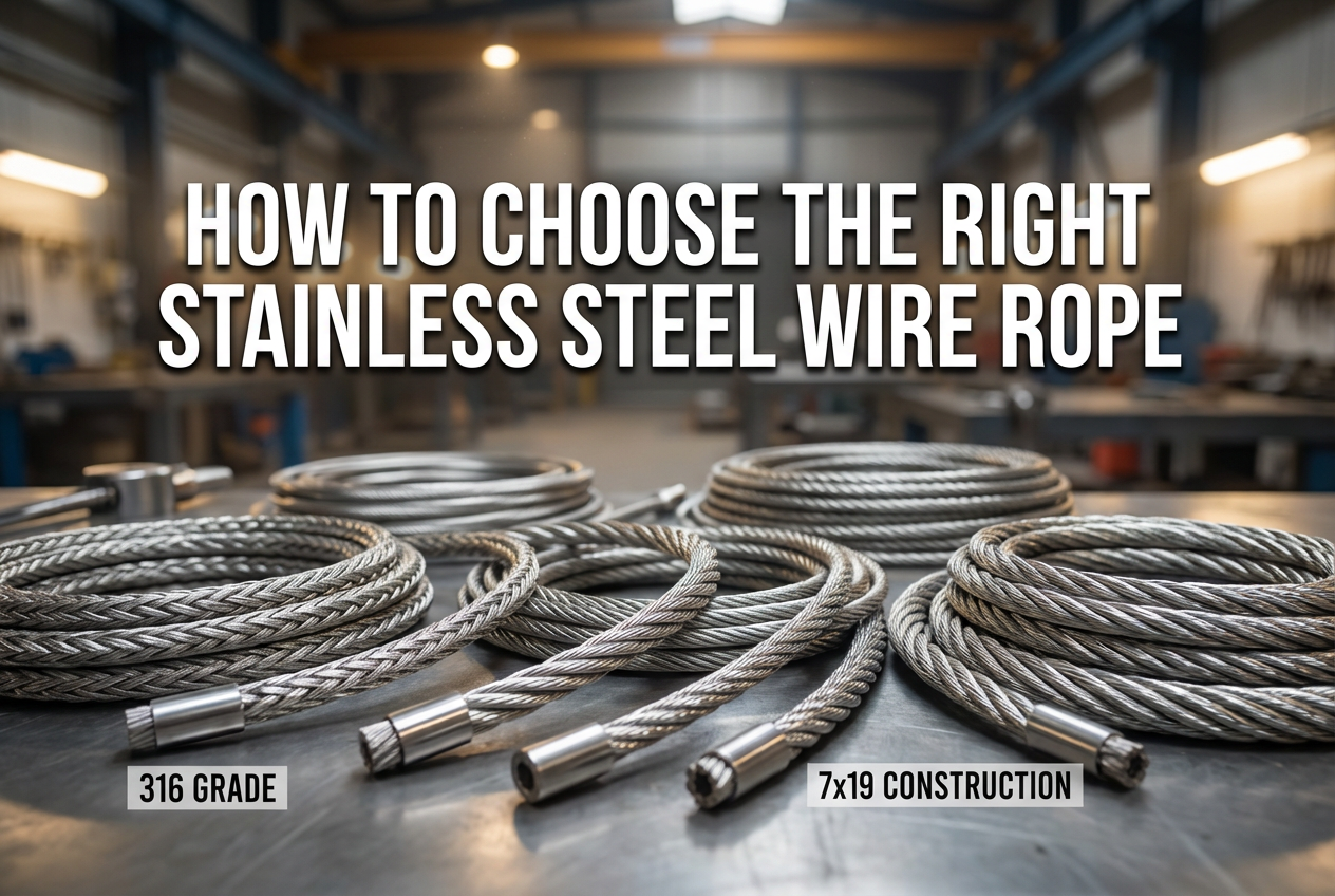 stainless steel wire rope selection guide different constructions and grades