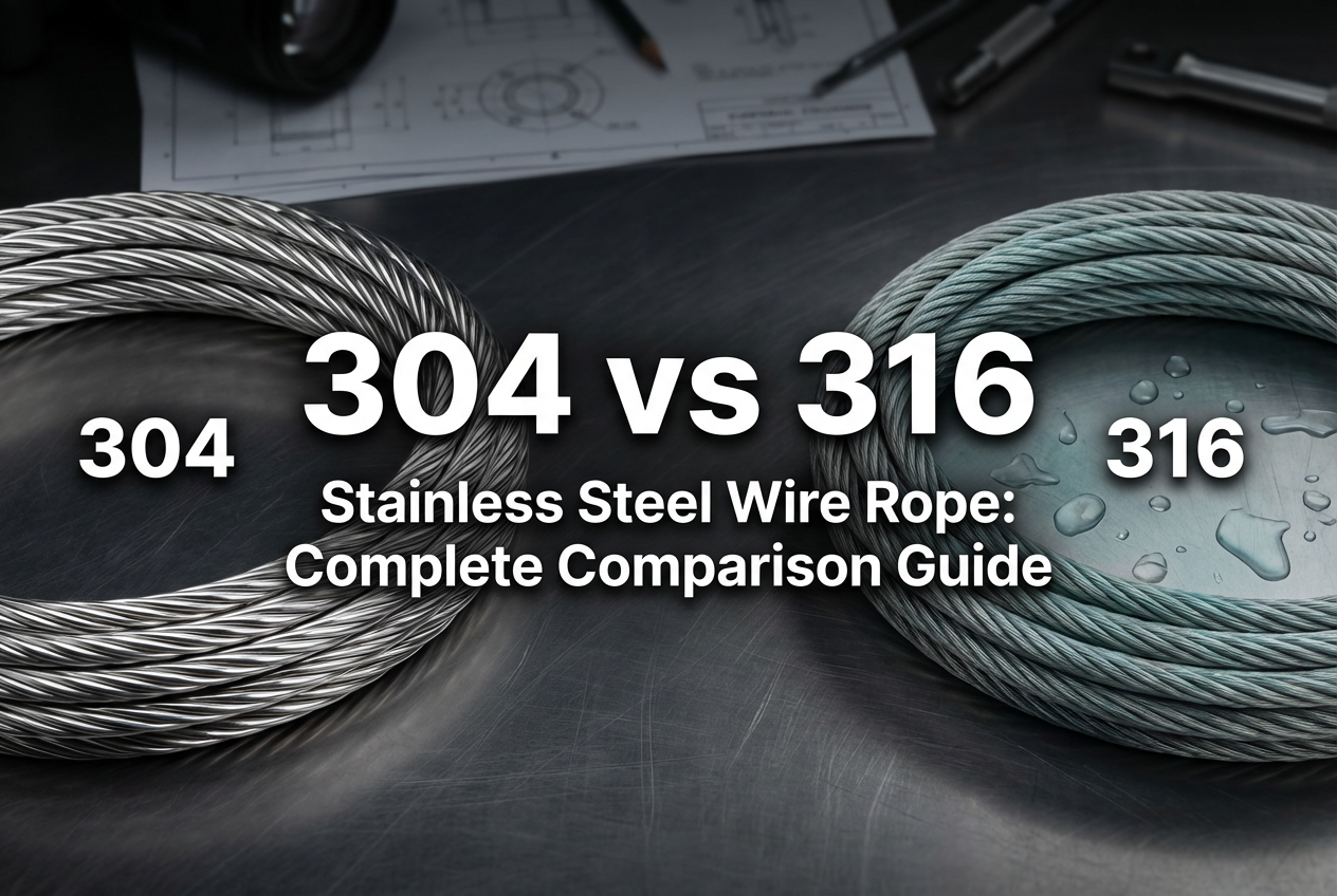 304 vs 316 stainless steel wire rope comparison corrosion resistance
