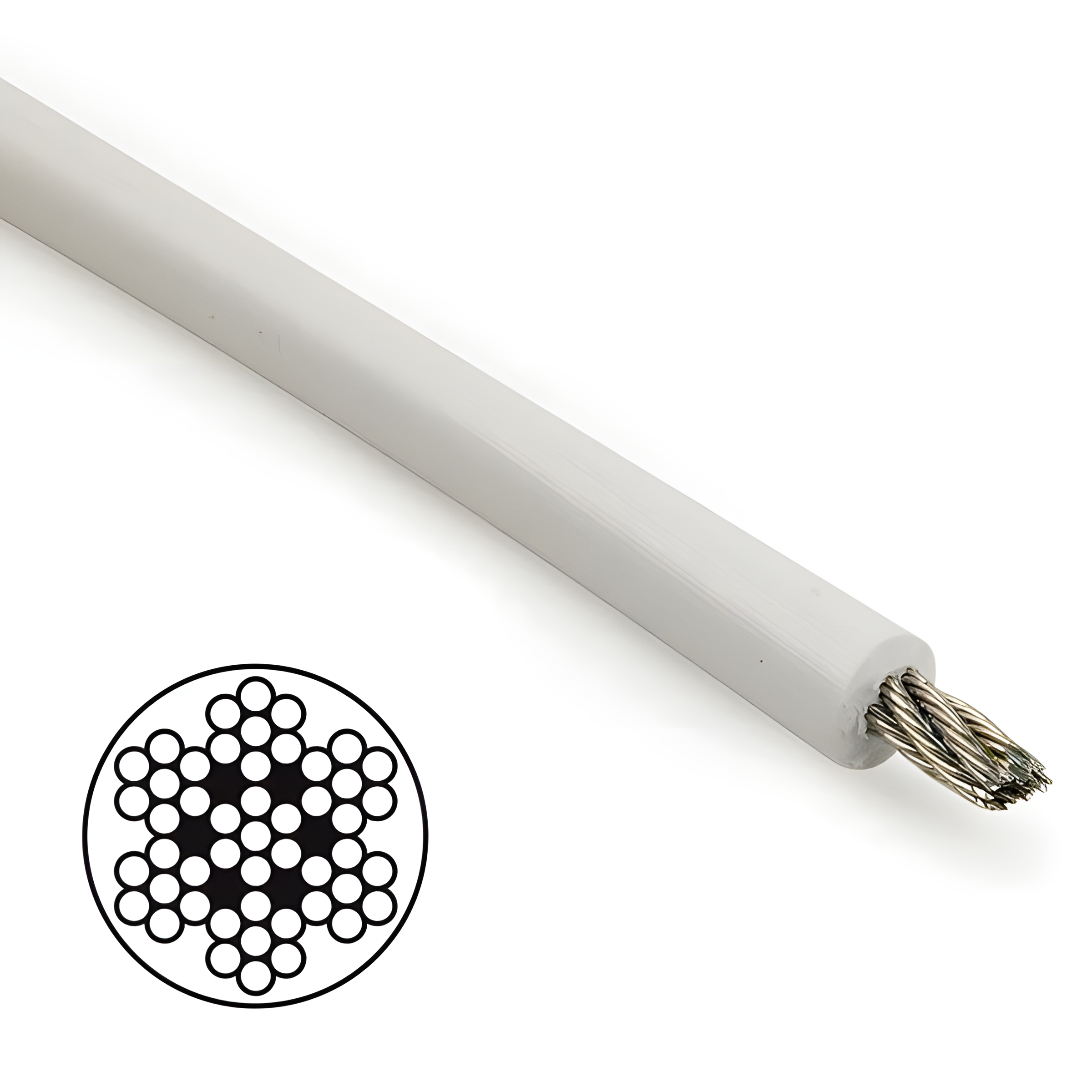 7x7 7x19 304 stainless steel wire rope PVC nylon coated